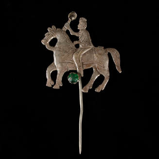 Pin, horse and rider