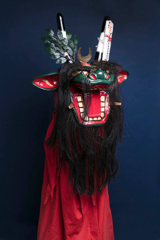 Ushioni (Cow Demon) head and neck for a youth festival float