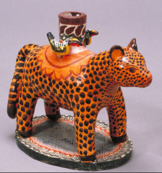 Candle Holder, Leopard