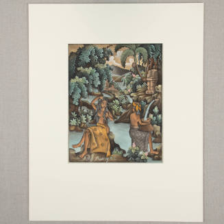 Women at a spring