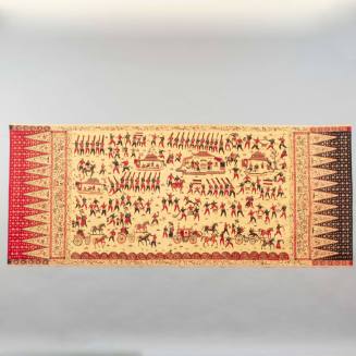 Batik hip wrapper / kain panjang kepala tumpal