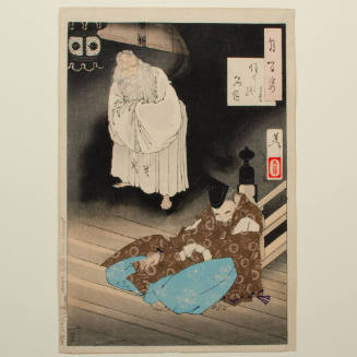 One Hundred Aspects of the Moon: Sumiyoshi Full Moon