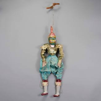 Yoke thé (marionette puppet) in the form of a yaksha (demon)