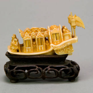 Houseboat, Miniature and Stand