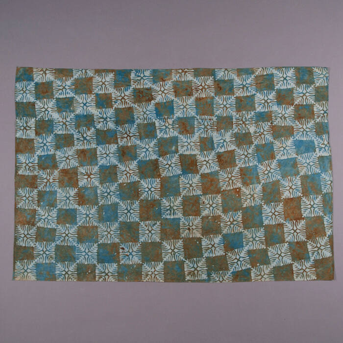 Block printed fabric