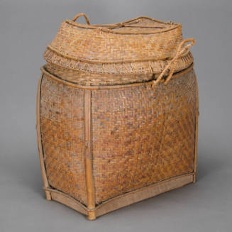 Basket, storage hamper, lidded