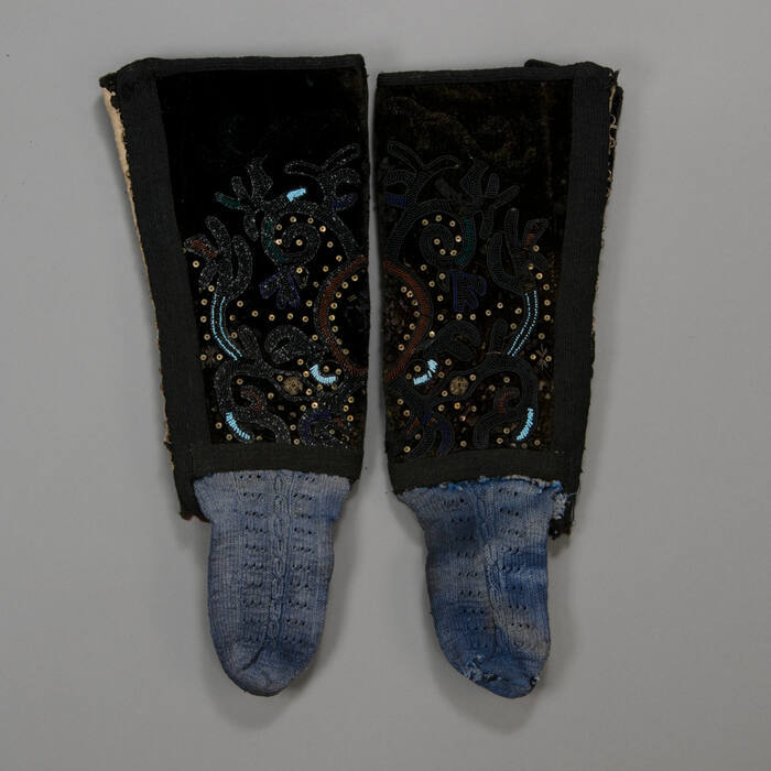 Socks with attached leggings