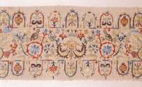 Detail of embroidery fragment from the hem of a skirt, from Crete, 18th c.. 