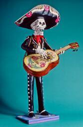 Papier mache mariachi figure. 