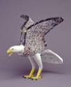 Woven Magazine and Toilet Papier-mache Eagle. 