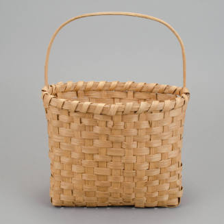 Oval, handled basket
